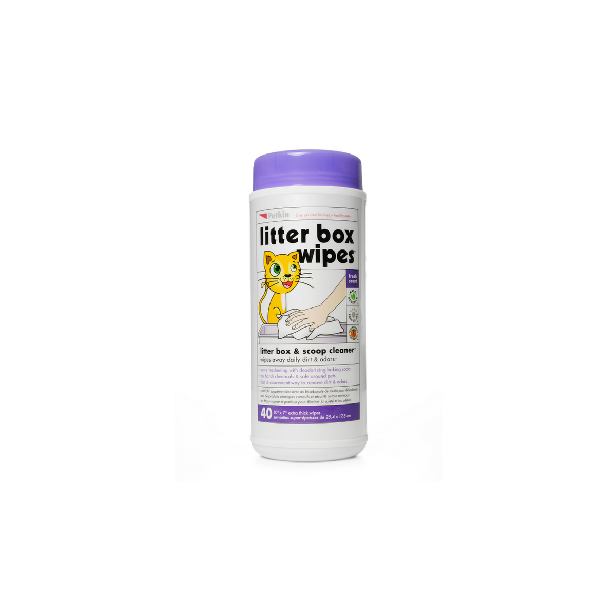 Petkin Litter Box Wipes 40pk One Stop Bunny Shop