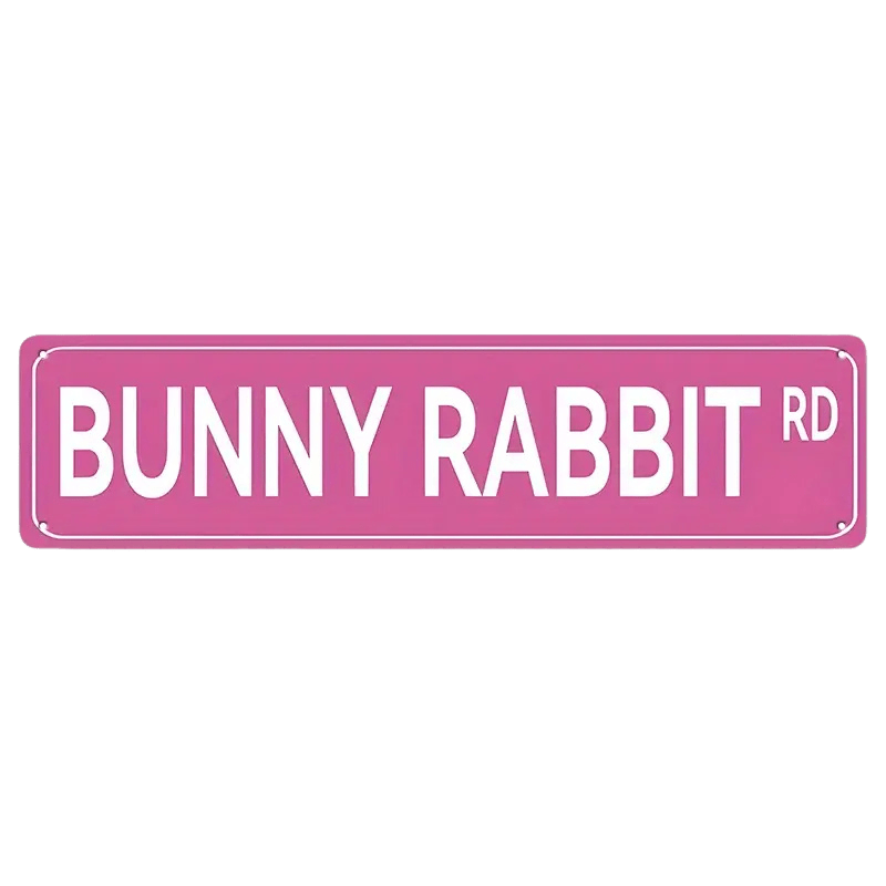 Bunny Rabbit Rd Sign – One Stop Bunny Shop