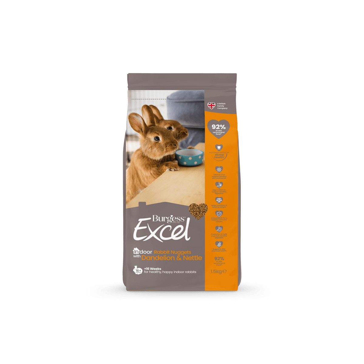 Burgess Excel Indoor Rabbit Nugget 100g SAMPLE BAG NZ – One Stop Bunny Shop