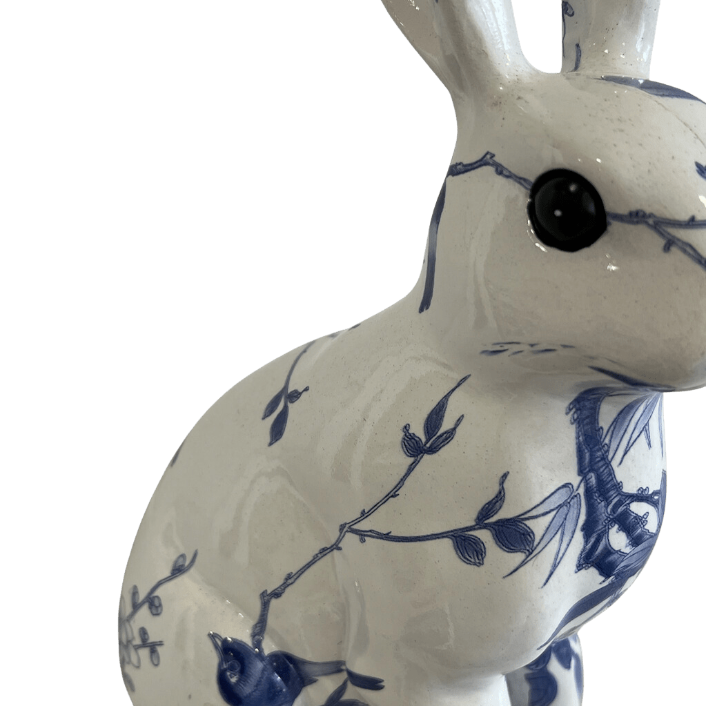 Porcelain Chinese Pattern Rabbit Fine China Pattern Standing Rabbit – One Stop Bunny Shop