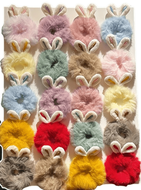 Rabbit Hair Tie Plush Assorted Colours – One Stop Bunny Shop