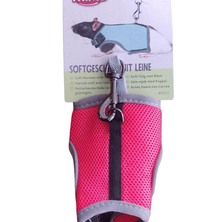 Soft Harness for Rats Coral Red – One Stop Bunny Shop