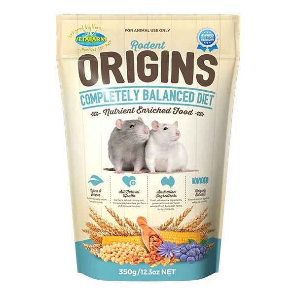 Vetafarm Origins Rodent Diet (for Rats and Mice) 2kg