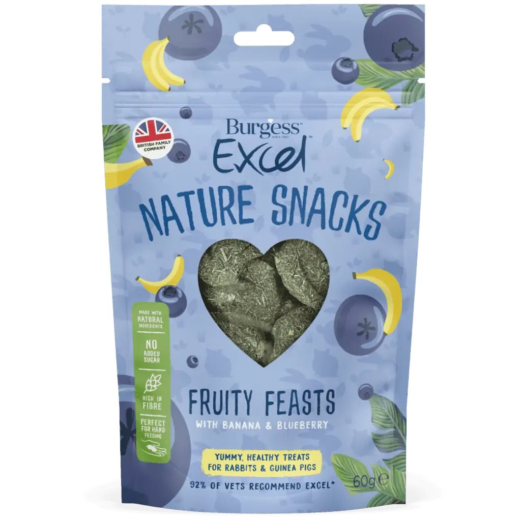 Burgess Excel Nature Snacks - Fruity Feasts