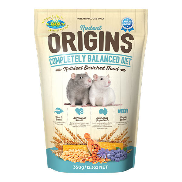 Vetafarm Origins Rodent Diet (for Rats and Mice) 350gm